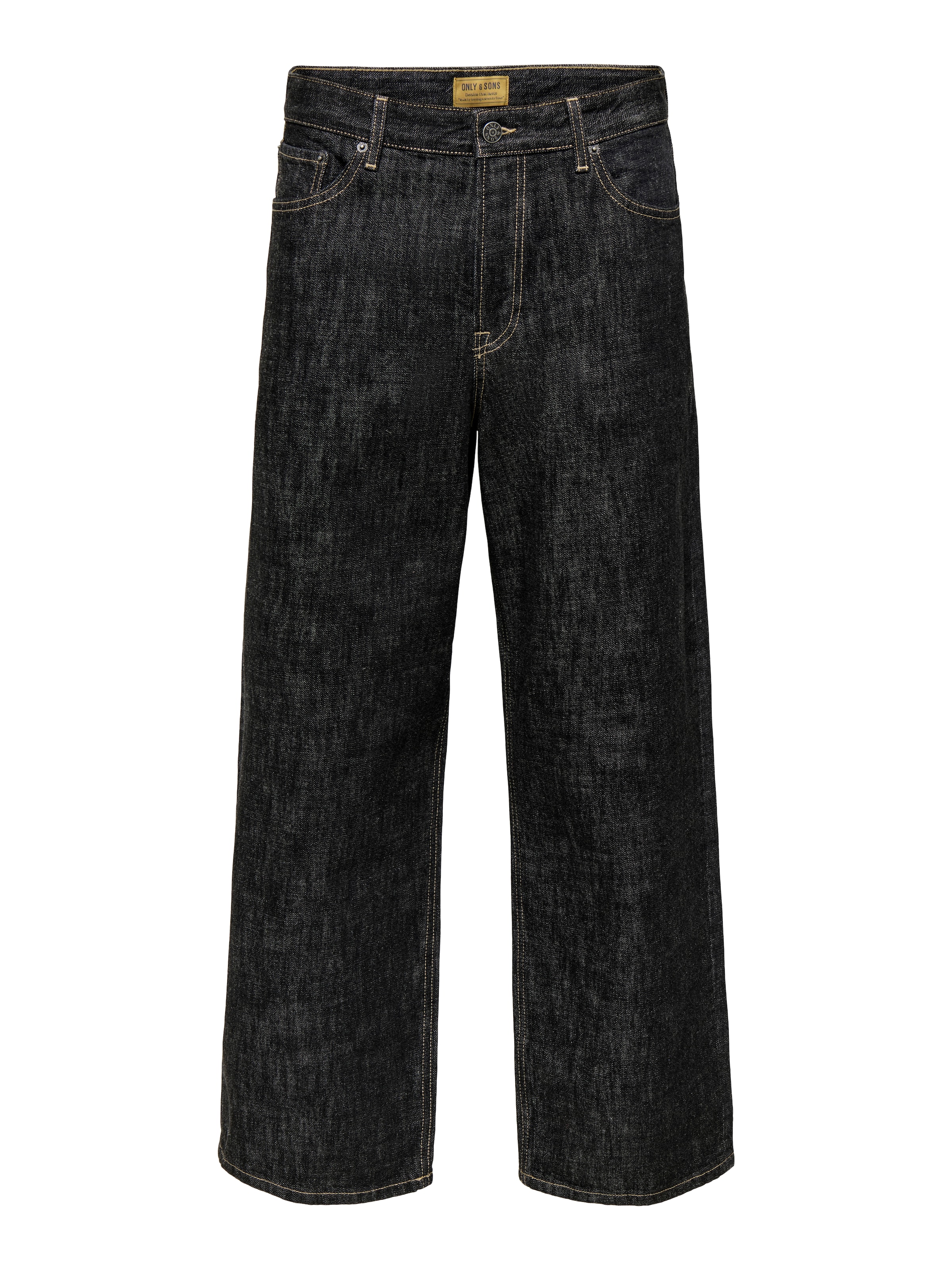 Only & Sons - Pierna ancha Vaquero 'ONSREMI' en negro: frente