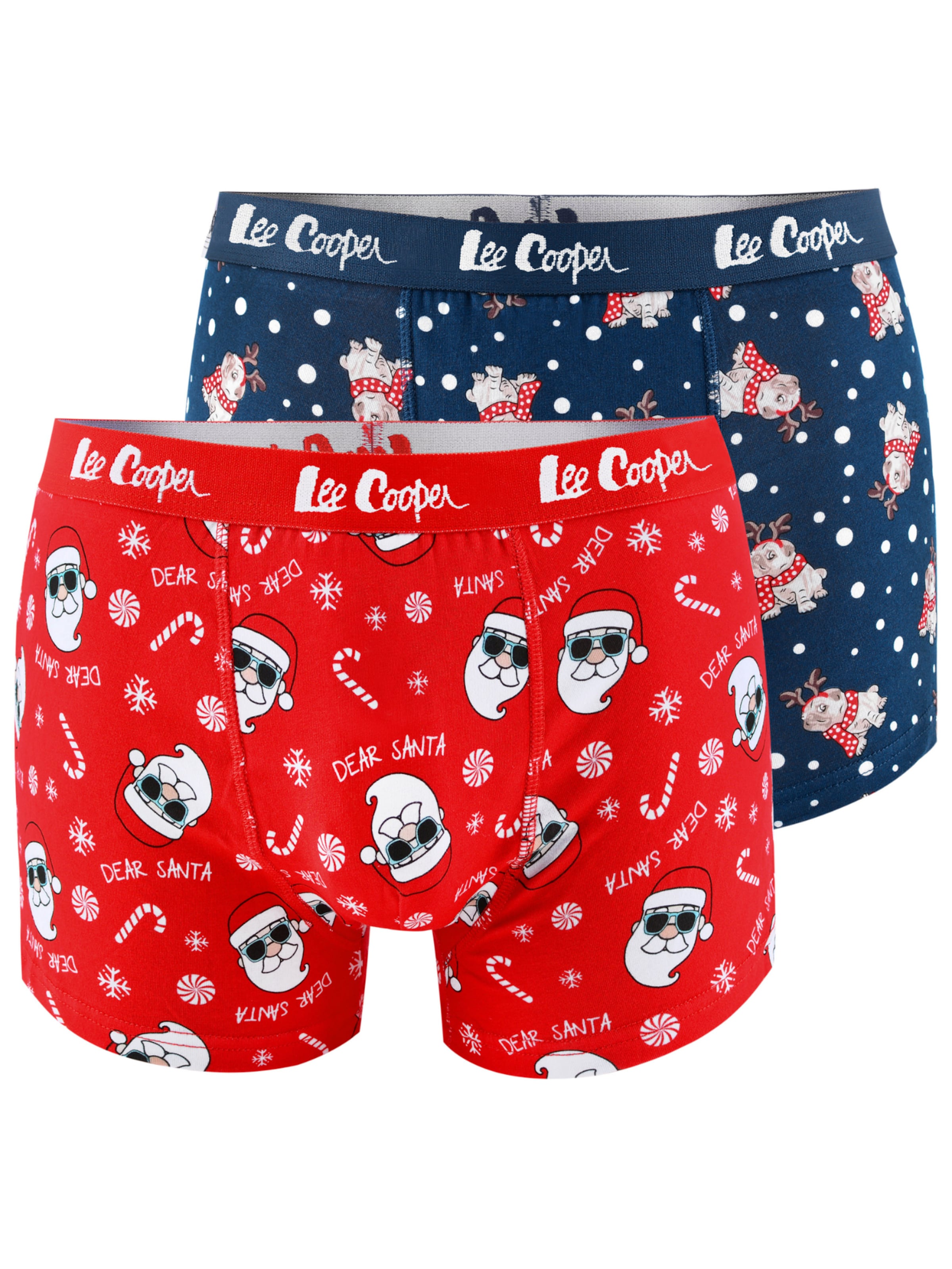 Lee Cooper Boxershorts 'Weihnachts' in Gemengde kleuren: voorkant