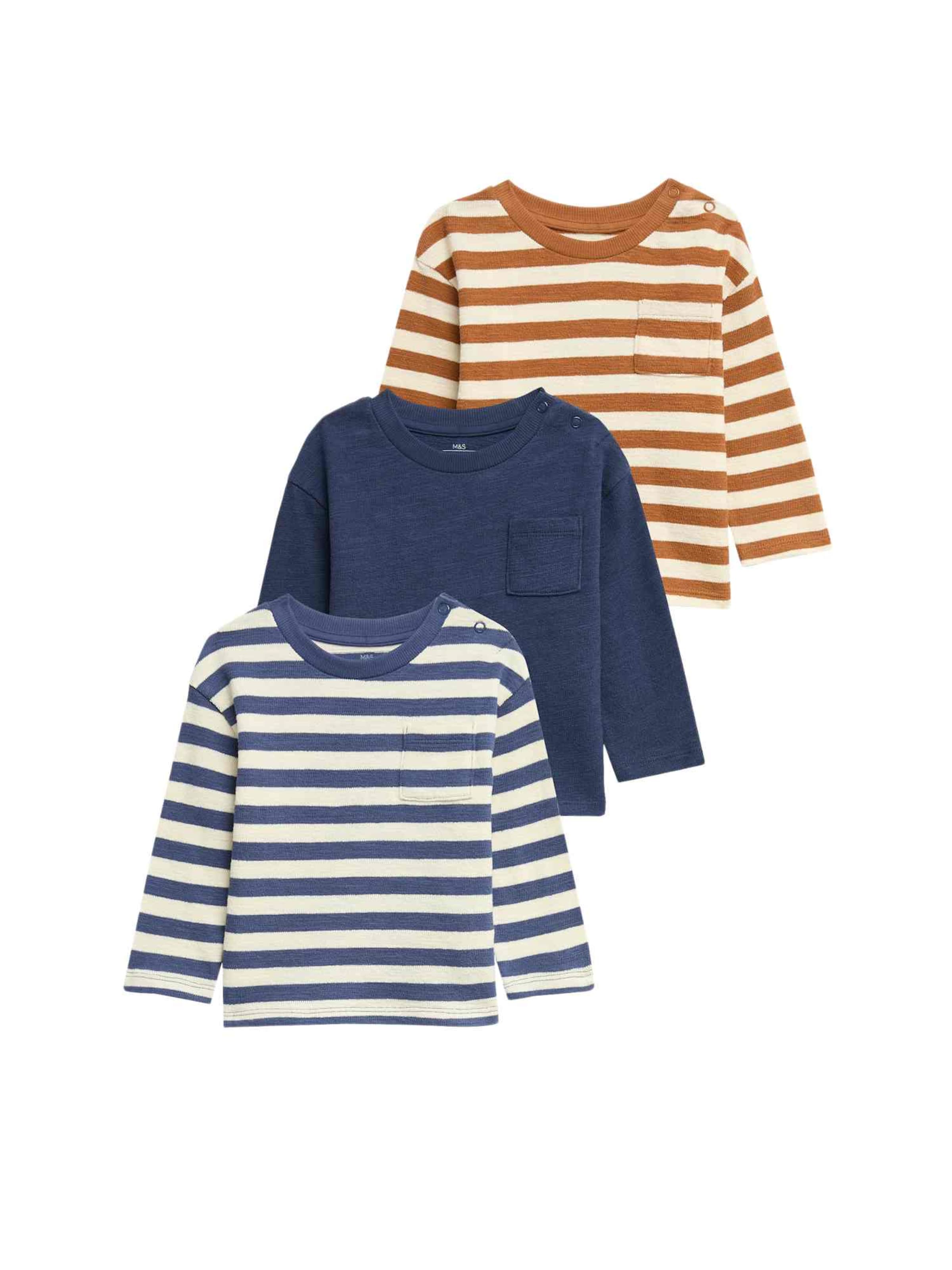 Marks & Spencer Shirt in Blauw: voorkant