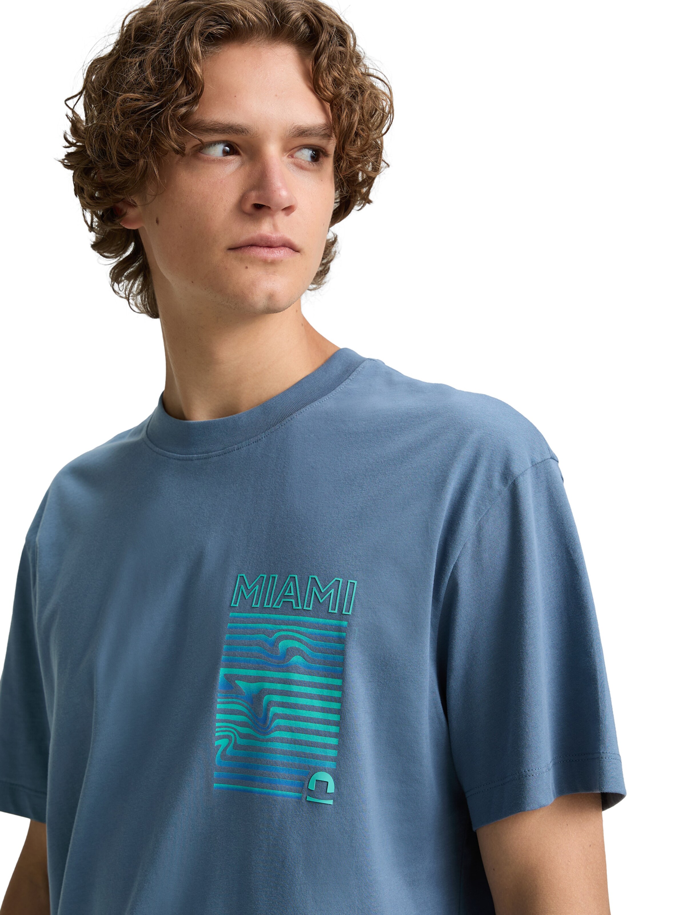 TOM TAILOR DENIM Μπλουζάκι σε μπλε