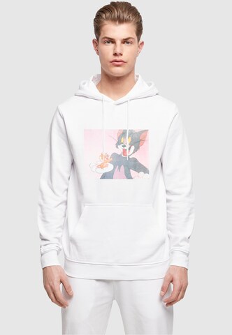 ABSOLUTE CULT Sweatshirt 'Tom And Jerry - Still One' in White: front