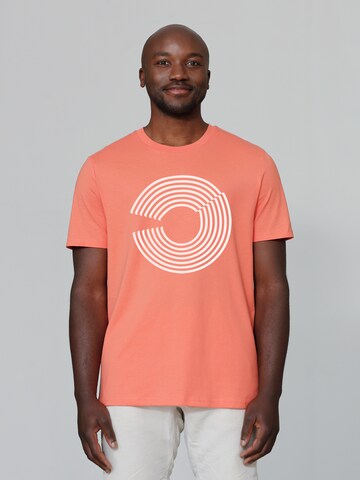 T-Shirt ' Abstract 01 ' Watapparel en orange : devant