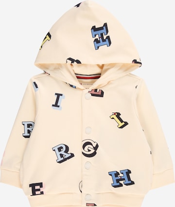 Veste de survêtement TOMMY HILFIGER en beige : devant