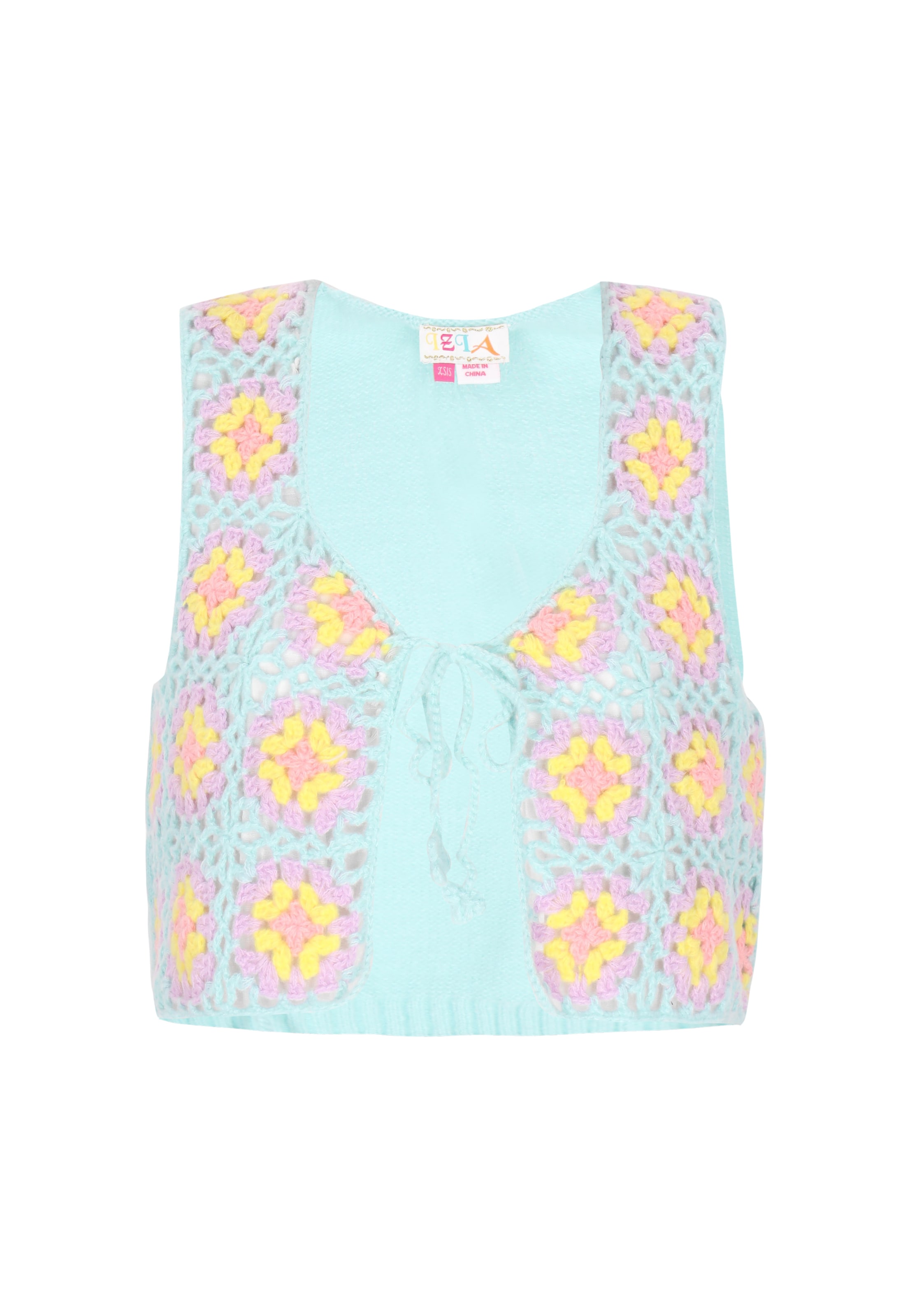 IZIA Πλεκτό γιλέκο σε πράσινο: μπροστά