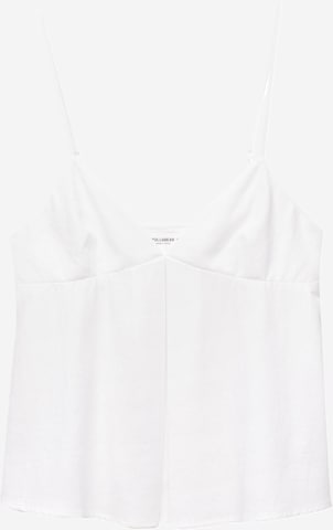 Pull&Bear Toppi värissä valkoinen: etupuoli
