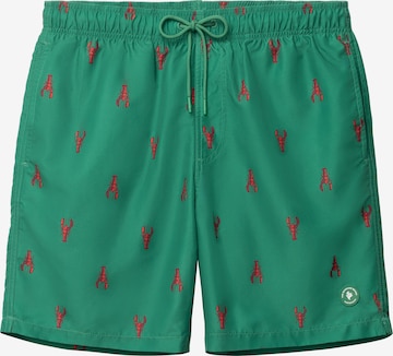 The Sunshine Brand Uimashortsit 'Mike' värissä vihreä: etupuoli
