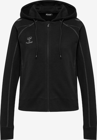 Hummel Sportssweatjakke i sort: forside