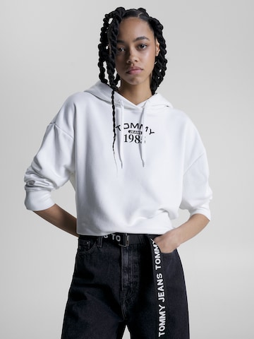 Sweat-shirt Tommy Jeans en blanc : devant