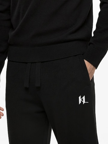 Karl Lagerfeld Дънки Tapered Leg Панталон в черно