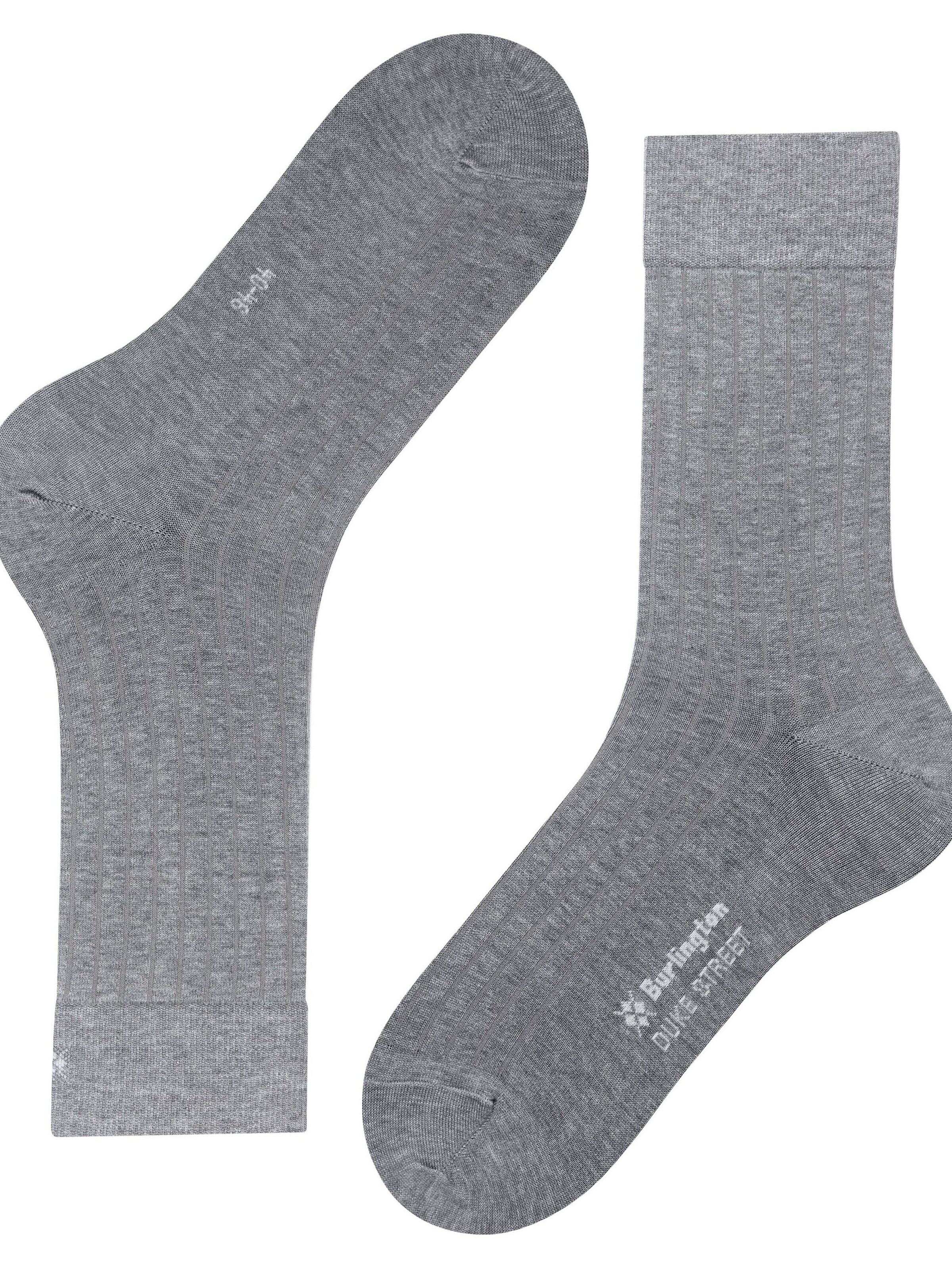 BURLINGTON Socks 'Duke Street' in Grey