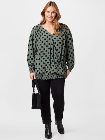 Zizzi Blouse 'XAMIE' in Green