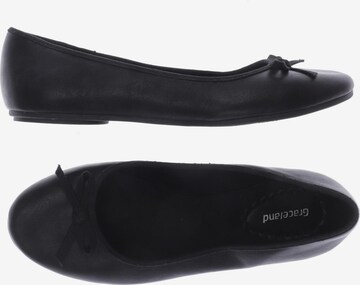 Graceland Flats & Loafers in 38 in Black: front