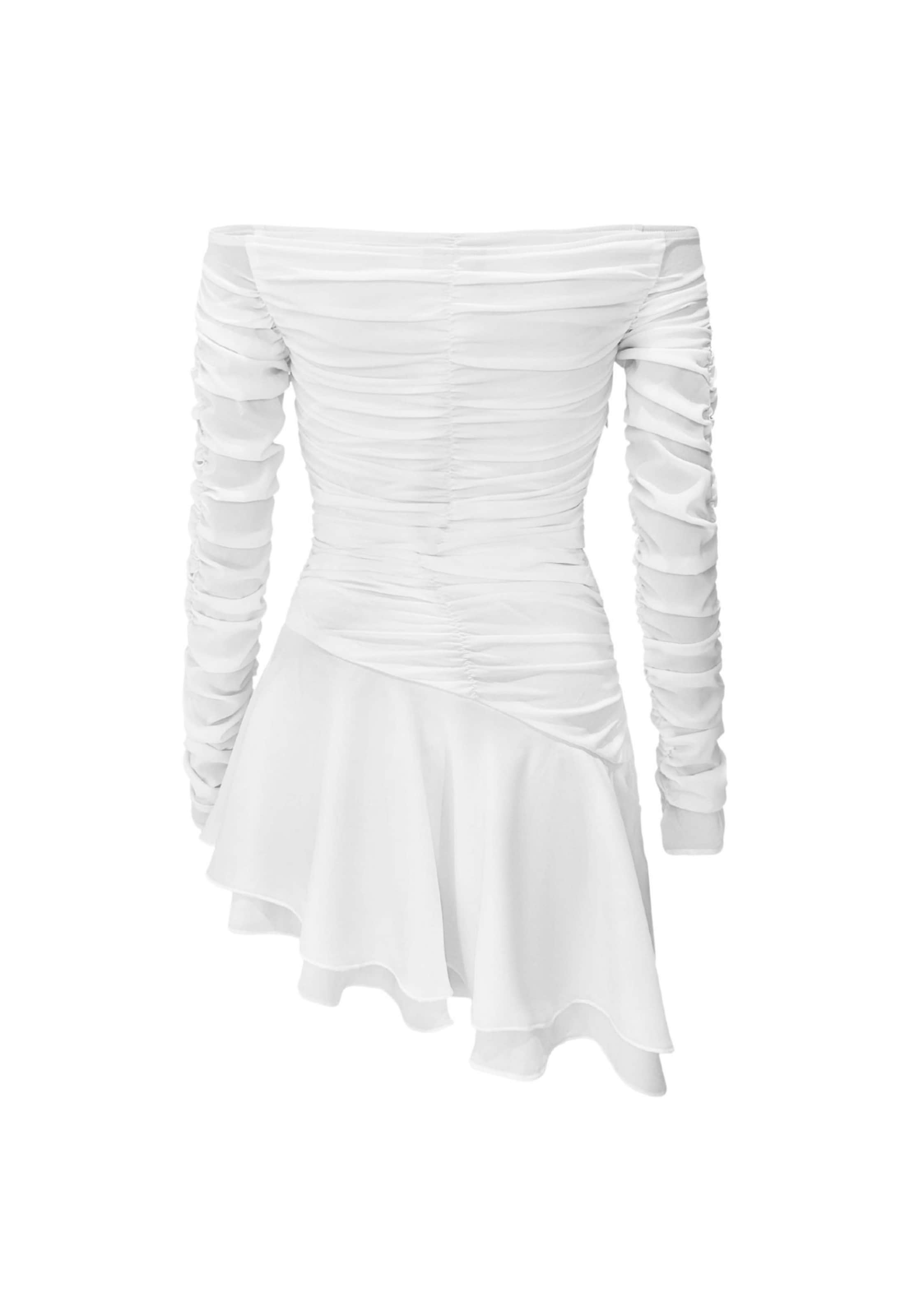 OW Collection Cocktailjurk 'Simone' in Wit