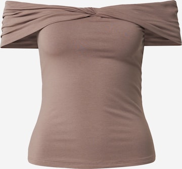 Abercrombie & Fitch Футболка в Коричневый: спереди