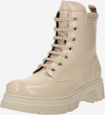 TOMMY HILFIGER Laarzen in Beige: voorkant