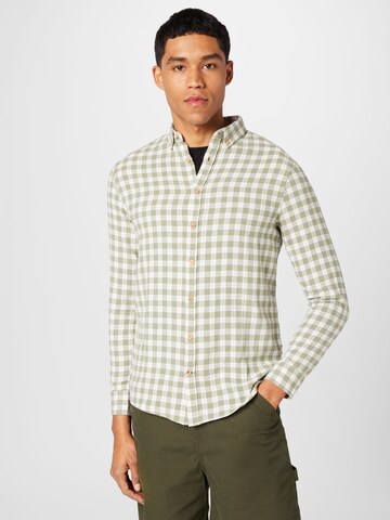 Kronstadt Regular fit Button Up Shirt 'Johan' in Green: front