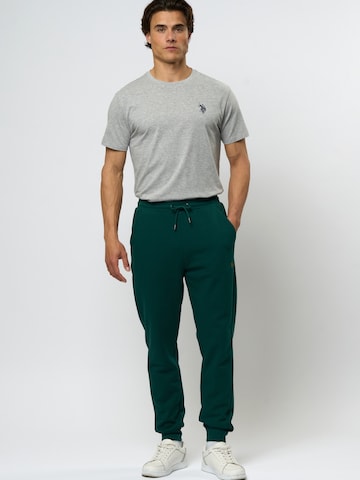 U.S. POLO ASSN. Tapered Housut 'Terkel' värissä vihreä