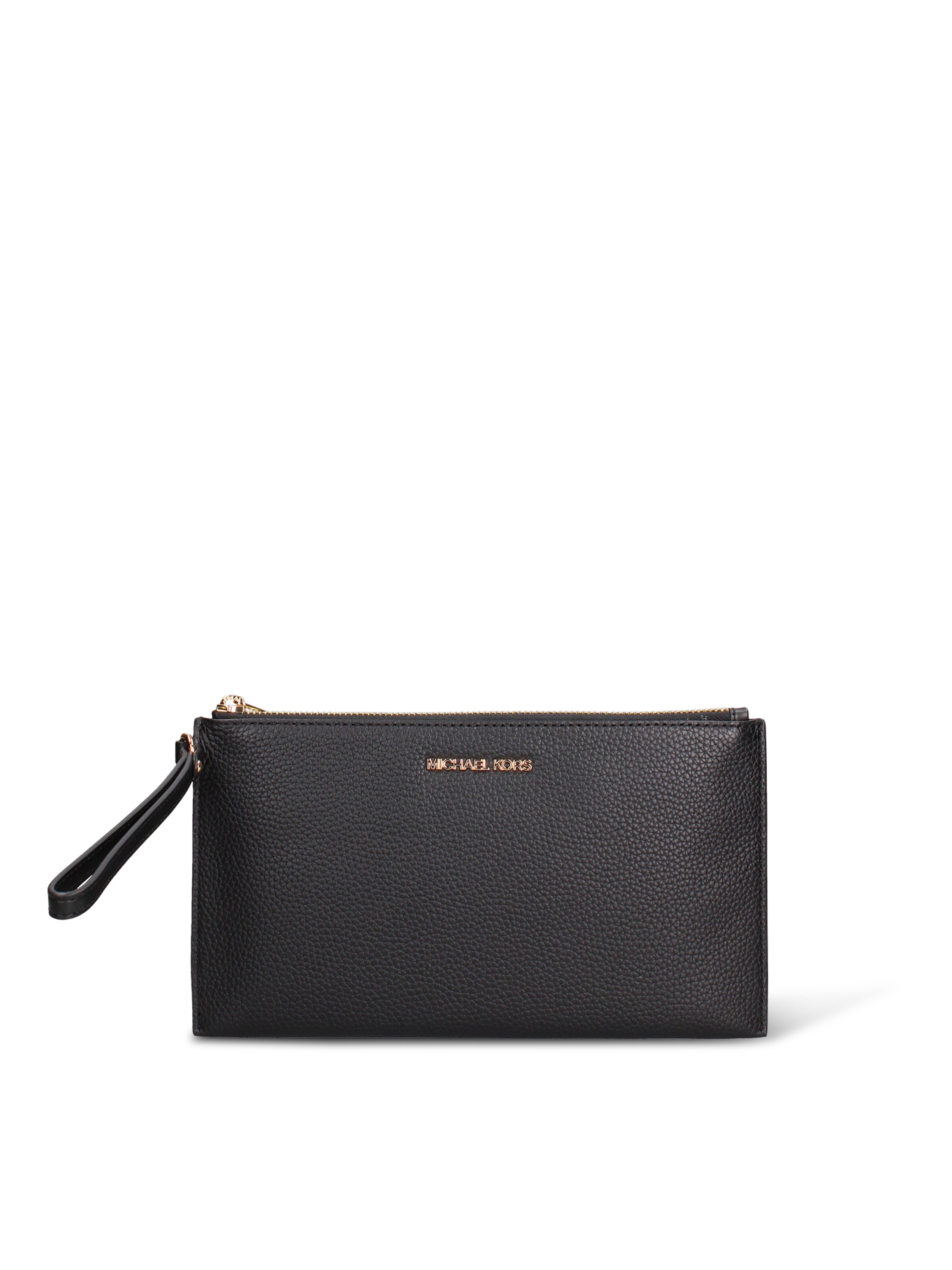 Pochette 'Pochette Michael Kors pelle vera con zip' di Michael Kors in nero: frontale