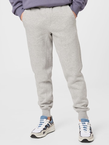 MADS NORGAARD COPENHAGEN Tapered Pants 'Dan' in Grey: front