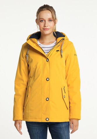 Schmuddelwedda - Casaco de inverno em amarelo: frente