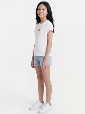 Calvin Klein Jeans Μπλουζάκι σε λευκό: μπροστά