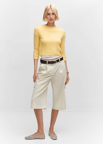 MANGO Sweater 'Aga' in Yellow