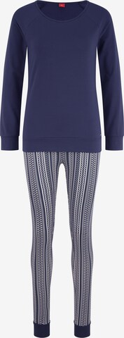 s.Oliver Pyjama in Blauw: voorkant