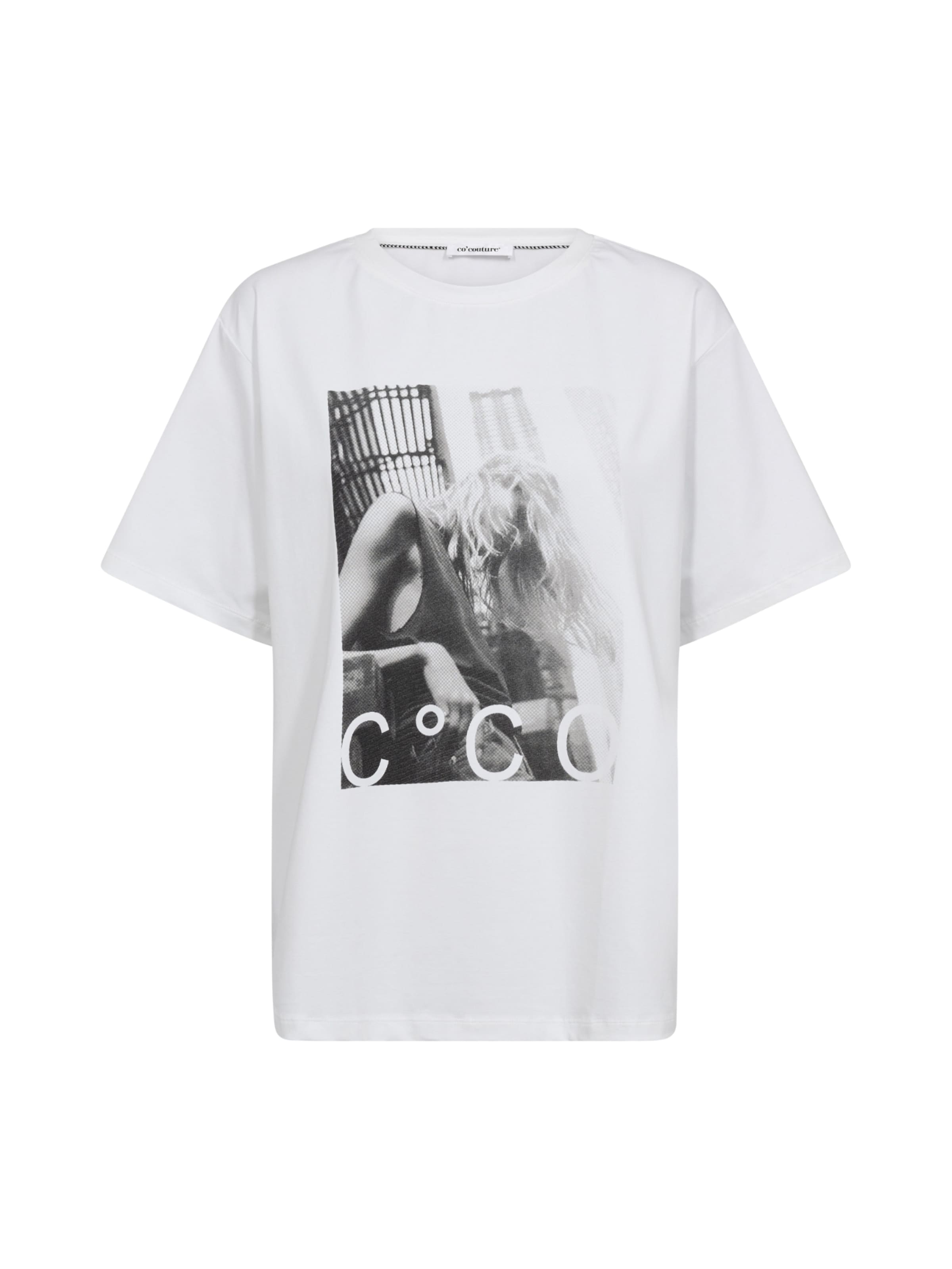 Haut ' MadinaCC ' co'couture en blanc : devant