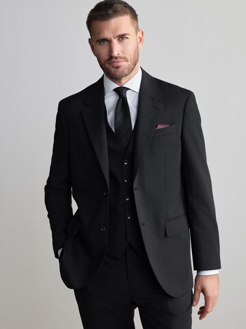 Coupe regular Veste de costume 'Nova Fides' Next en noir : devant