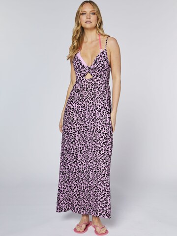 CHIEMSEE Dress ' mit Smokdetail im Rücken ' in Purple: front