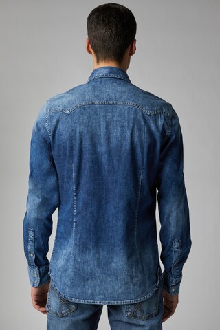 GAS Jeans Regular fit Button Up Shirt 'Kant X' in Blue