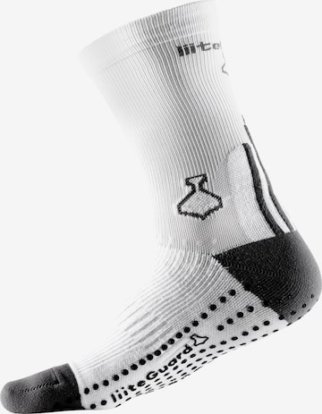 liiteGuard Sportsocken 'Pro-Tech' in Weiß: Vorderseite