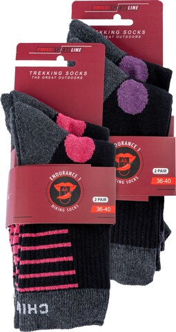 Chili Lifestyle Sportsocken ' Hike ' in Pink