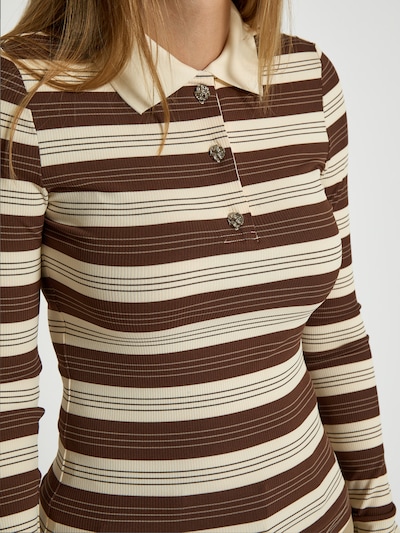 minus Shirt 'Pammie' in creme / schoko, Produktansicht