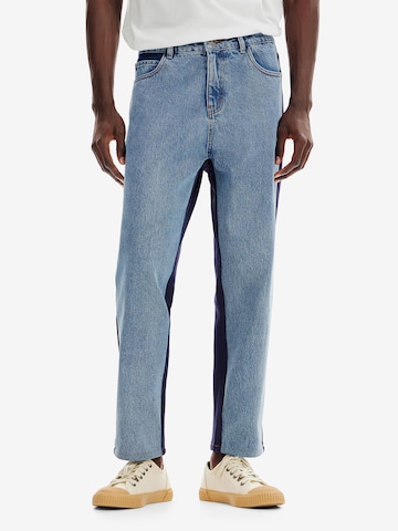 Desigual Loosefit Jeans in Blauw: voorkant