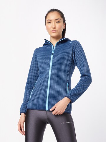 CMP Functionele fleece jas in Blauw: voorkant