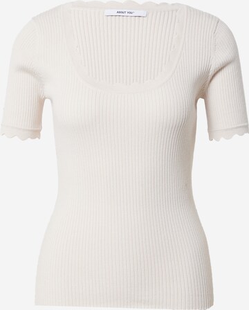 ABOUT YOU Pullover 'Celia' in Beige: predná strana