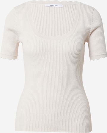 ABOUT YOU Sweater 'Celia' in Beige: front