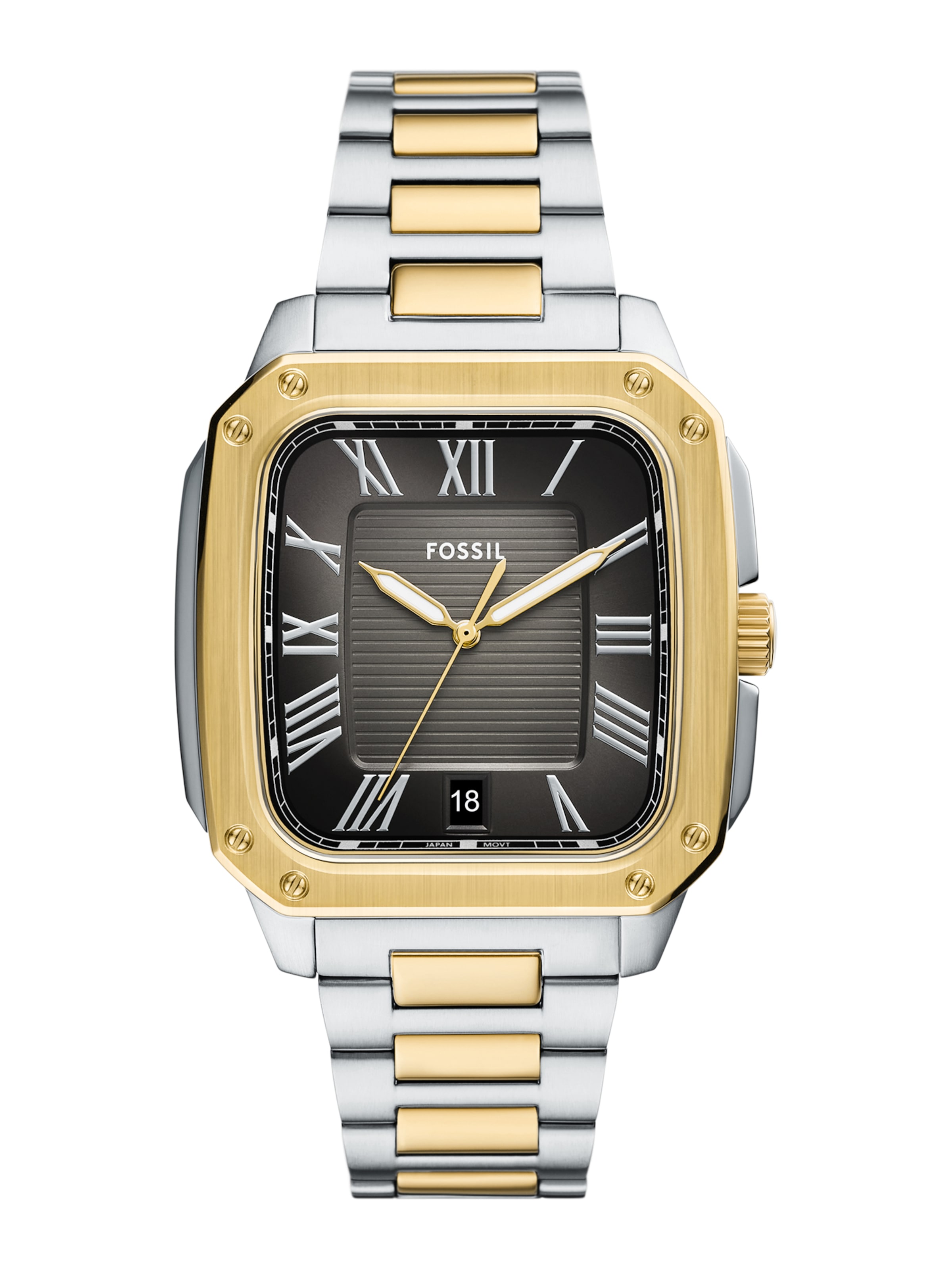 FOSSIL Аналоговые часы в Серебристый: спереди