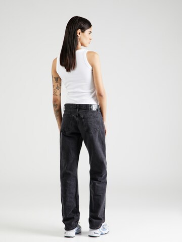 Calvin Klein Jeans - Regular Calças de ganga 'LOW RISE STRAIGHT' em preto