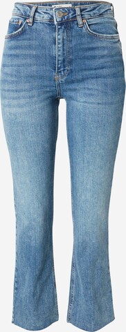 Evazați Jeans 'Ylva' de la Gina Tricot pe albastru: față
