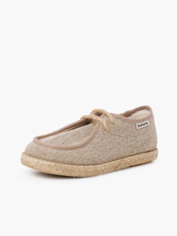 Scarpa bassa di Pisamonas in beige: frontale