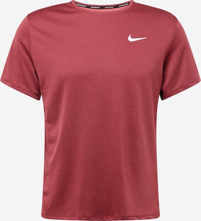 NIKE Performance shirt 'Miler' in Cherry red / Black / White, Item view