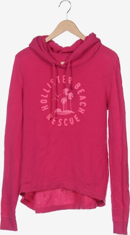 HOLLISTER Sweatshirt & Zip-Up Hoodie in L in Pink: front