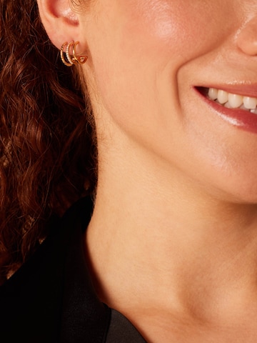 Boucles d'oreilles 'Moderner Look' Lucardi en or