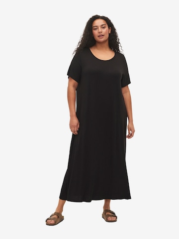 Zizzi Dress 'Freya' in Black: front