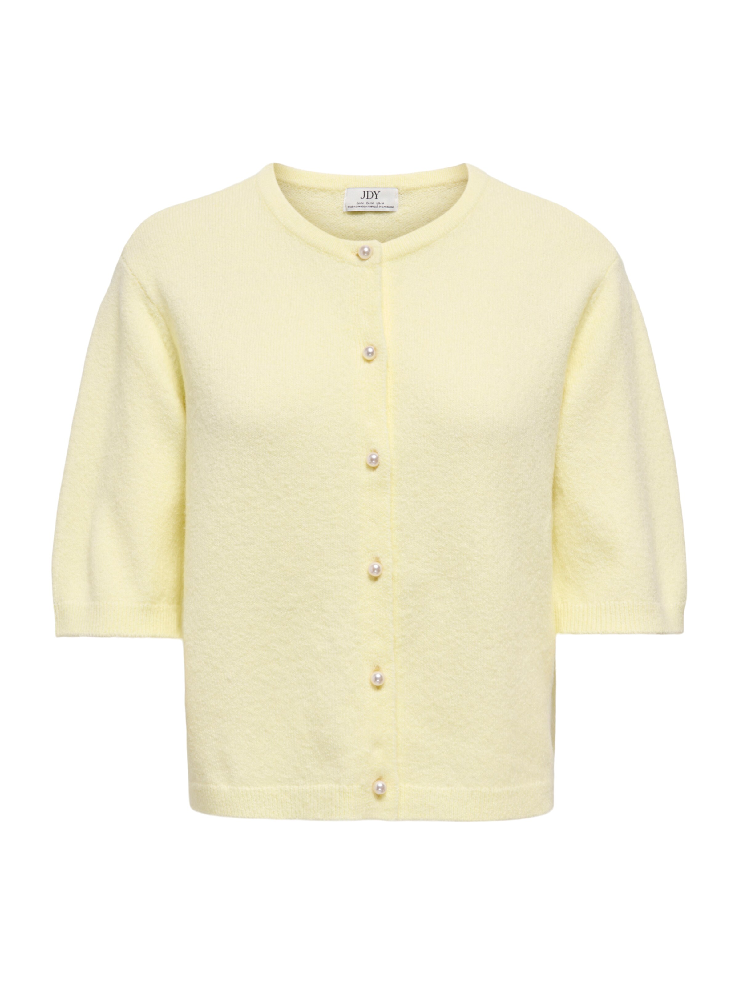 JDY Πλεκτή ζακέτα 'JDYRUE' σε κίτρινο: μπροστά