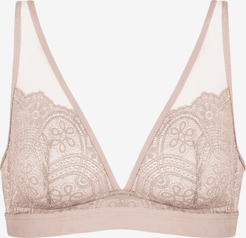 Mey Triangle Bra 'Poetry Fame' in Beige: front