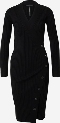 Rochie tricotat 'CECILE' de la GUESS pe negru: față