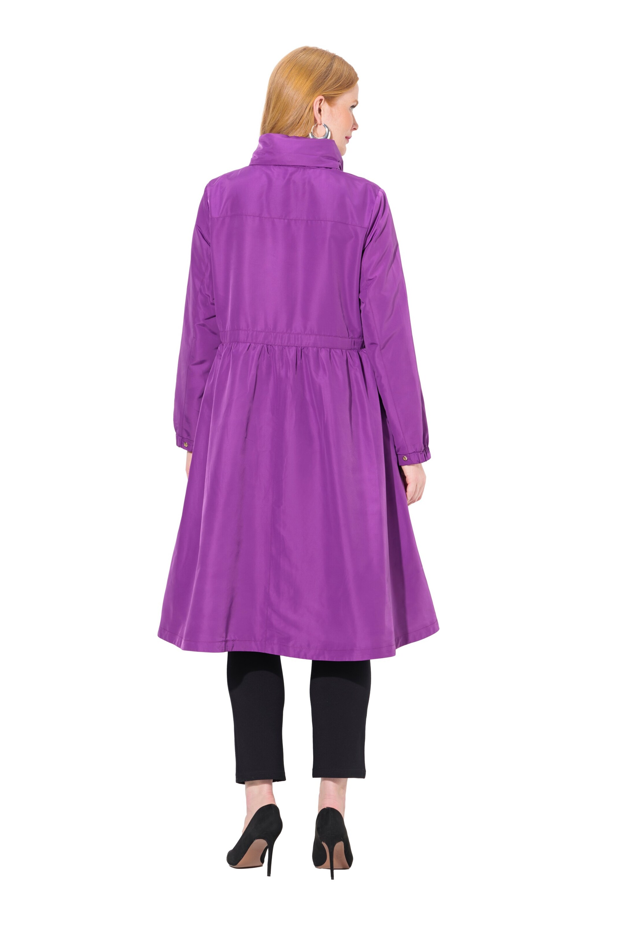 Ulla Popken Raincoat in Purple